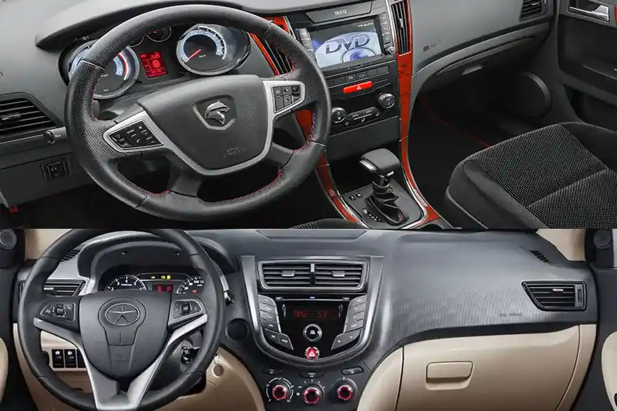 کیفیت متریال، ارگونومی صندلیها و داشبورد